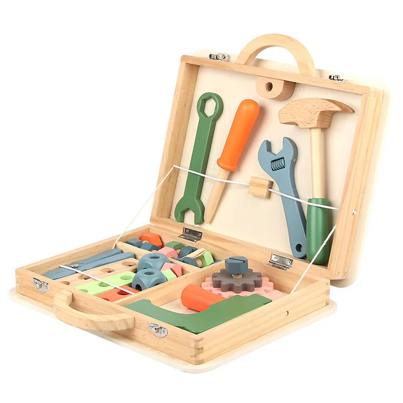 Montessori Wooden Toy Toolbox