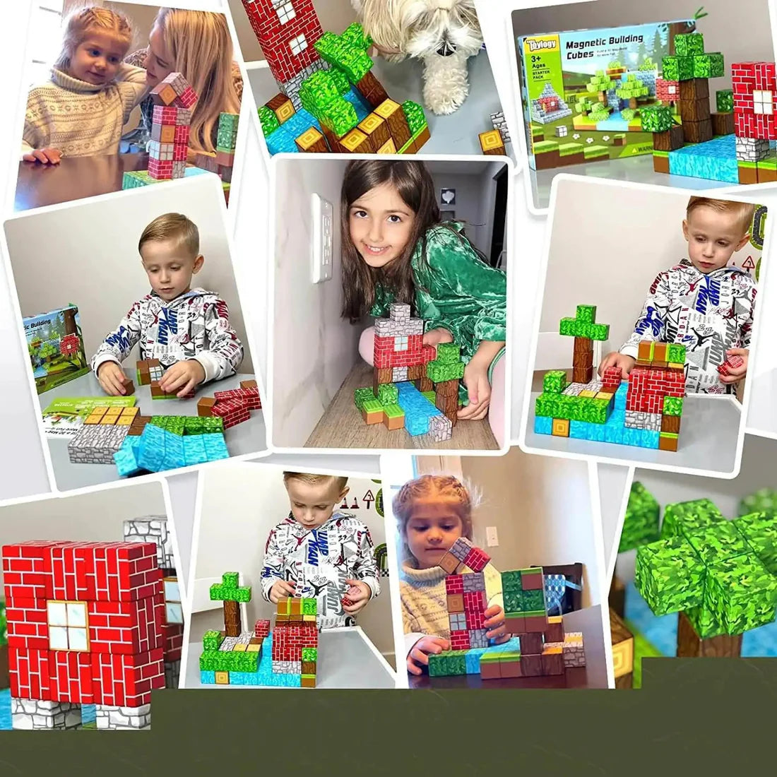 Montessori Magnetische Bausteine – Kreatives Lernspielzeug