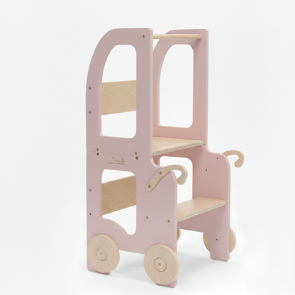 Montessori Lernturm Trolley – 3-in-1 Küchenhelfer für Kinder