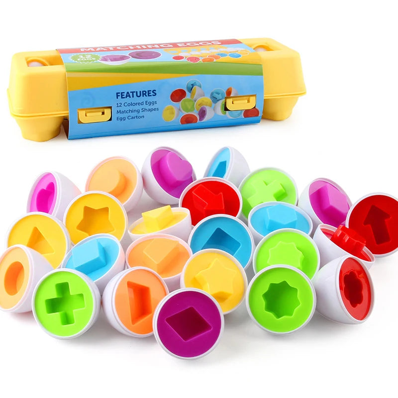 Montessori Eier Spielzeug für Babys ab 1 Jahr
