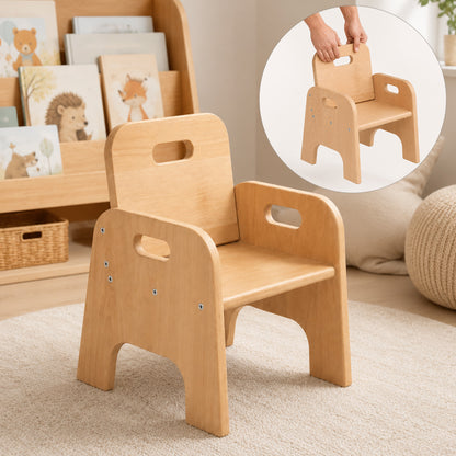 Chaise Montessori pour tout-petit en bois – chaise basse pour enfant dès 1 an