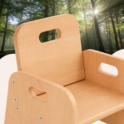 Chaise Montessori pour tout-petit en bois – chaise basse pour enfant dès 1 an