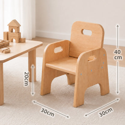 Chaise Montessori pour tout-petit en bois – chaise basse pour enfant dès 1 an