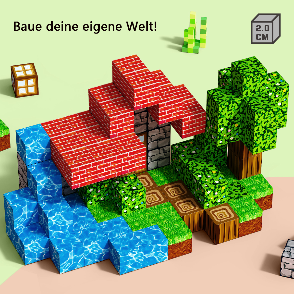 Magnetische Bausteine Montessori – Pädagogisches Spielzeug