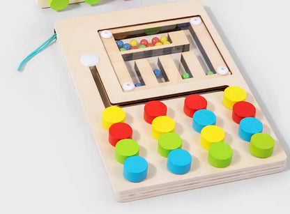 Montessori Wooden Toy Learning Games Labyrinth