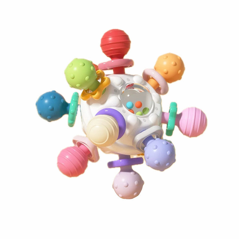 5-in-1 Baby Beißring & Sensorik-Rassel