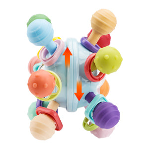 5-in-1 Baby Beißring & Sensorik-Rassel