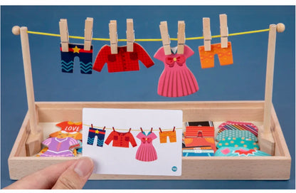Puzzle d'habillage Montessori – Jeu de motricité et d'apprentissage