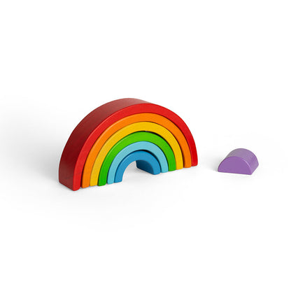 Montessori stablelegetøj – træ regnbue