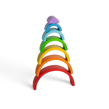 Montessori stablelegetøj – træ regnbue