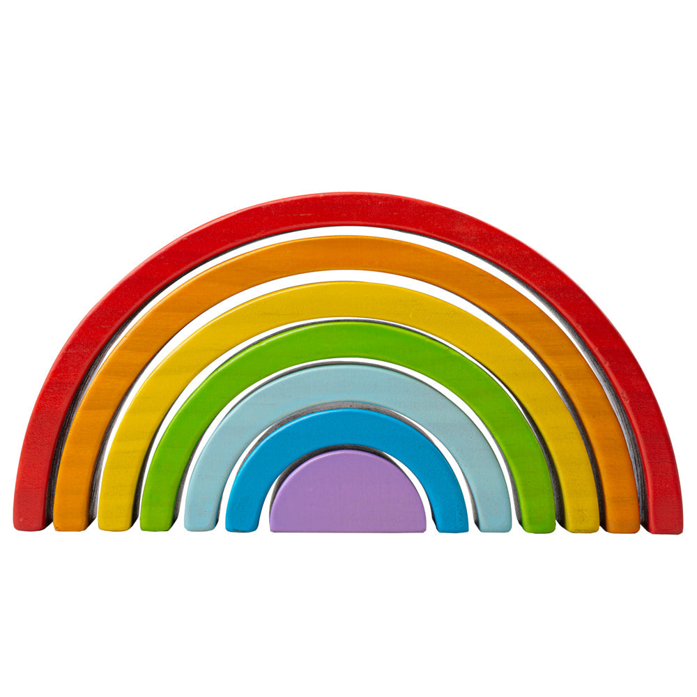 Montessori stablelegetøj – træ regnbue