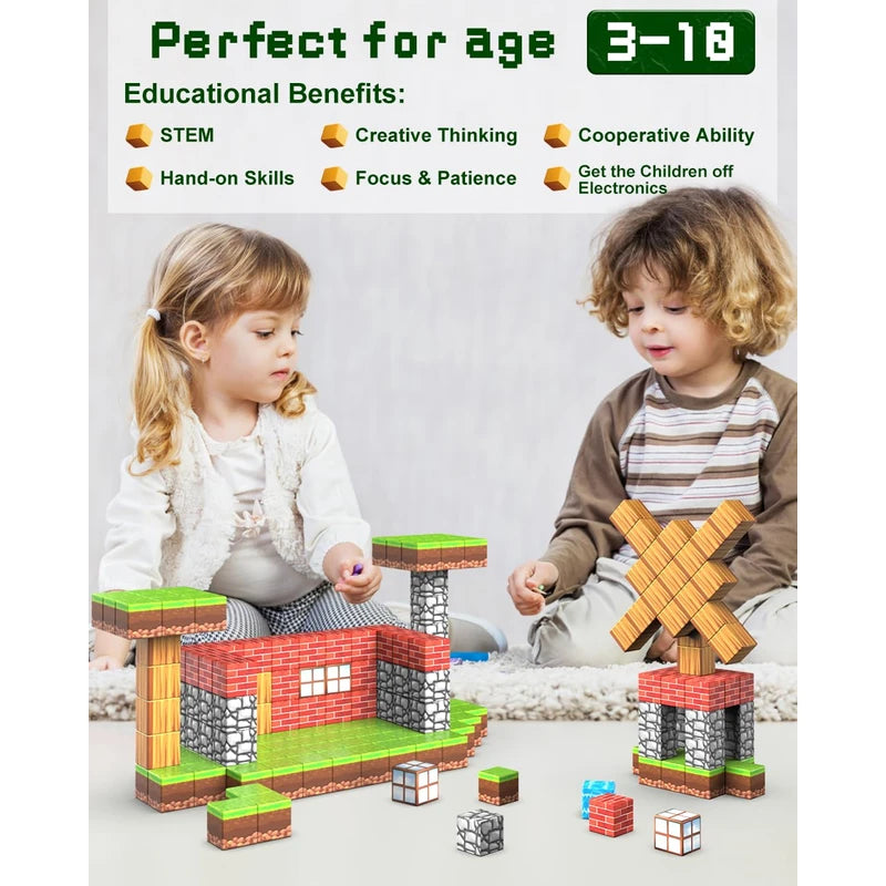 Montessori Magnet Blöcke – Stabiler Bau-Spaß