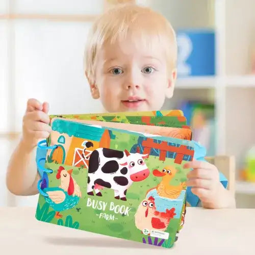 Montessori babyboek – voelboek & leerspeelgoed (Engelse woorden)