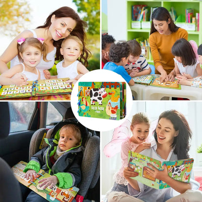 Montessori babyboek – voelboek & leerspeelgoed (Engelse woorden)