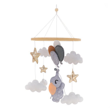 Montessori Baby Mobile aus Filz & Holz – für Babybett und Kinderzimmer