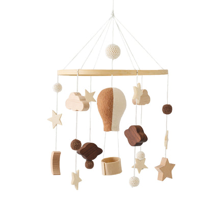 Montessori Baby Mobile aus Filz & Holz – für Babybett und Kinderzimmer