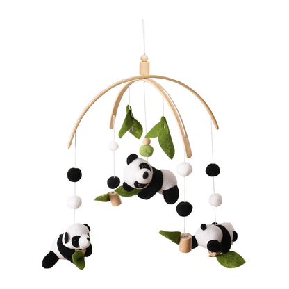 Montessori Baby Mobile aus Filz & Holz – für Babybett und Kinderzimmer