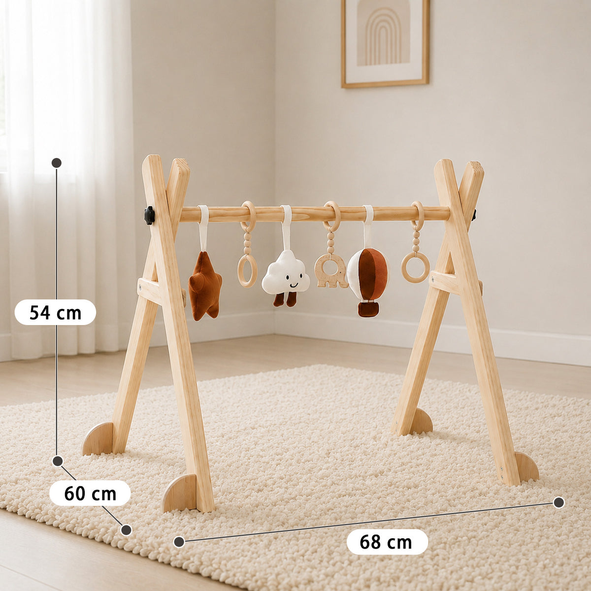 Montessori Baby Gym aus Holz