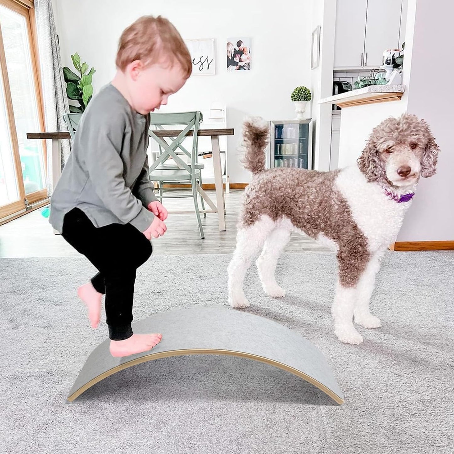 Montessori balansbräda i trä – Vickbräda för barn