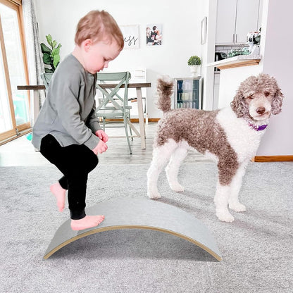 Montessori balansbräda i trä – Vickbräda för barn