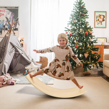 Montessori balansbräda i trä – Vickbräda för barn