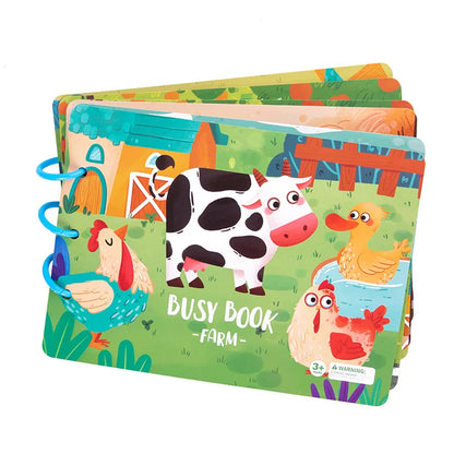 Montessori babyboek – voelboek & leerspeelgoed (Engelse woorden)