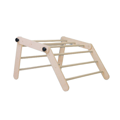 Pikler klimdriehoek van hout – 2/3 secties met helling