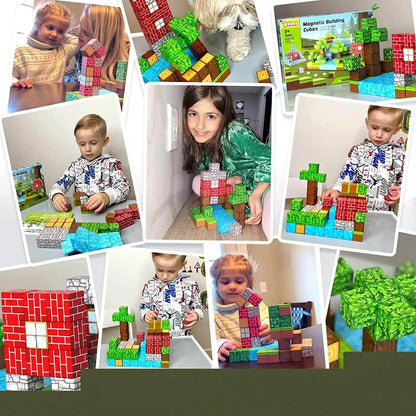 Montessori Magnetbausteine – Kreativ-Bausatz