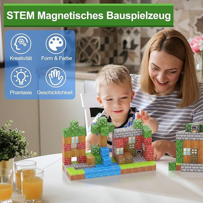 Montessori Magnetbausteine – Kreativ-Bausatz