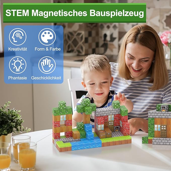Montessori Magnetische Bausteine – Kreatives Lernspielzeug