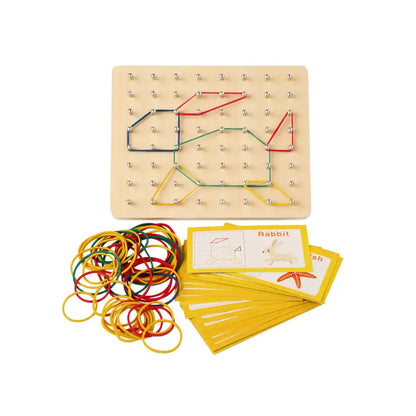 Montessori kreativt træ Geoboard