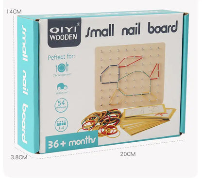 Montessori kreativt træ Geoboard