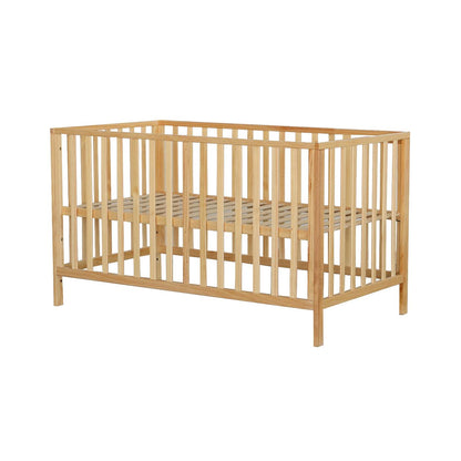 MontessoriLernwelt Babybett Timo aus Kiefernholz – höhenverstellbar und umbaubar