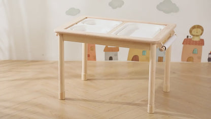 Table sensorielle Montessori – Table d'activité réglable en hauteur 2 positions